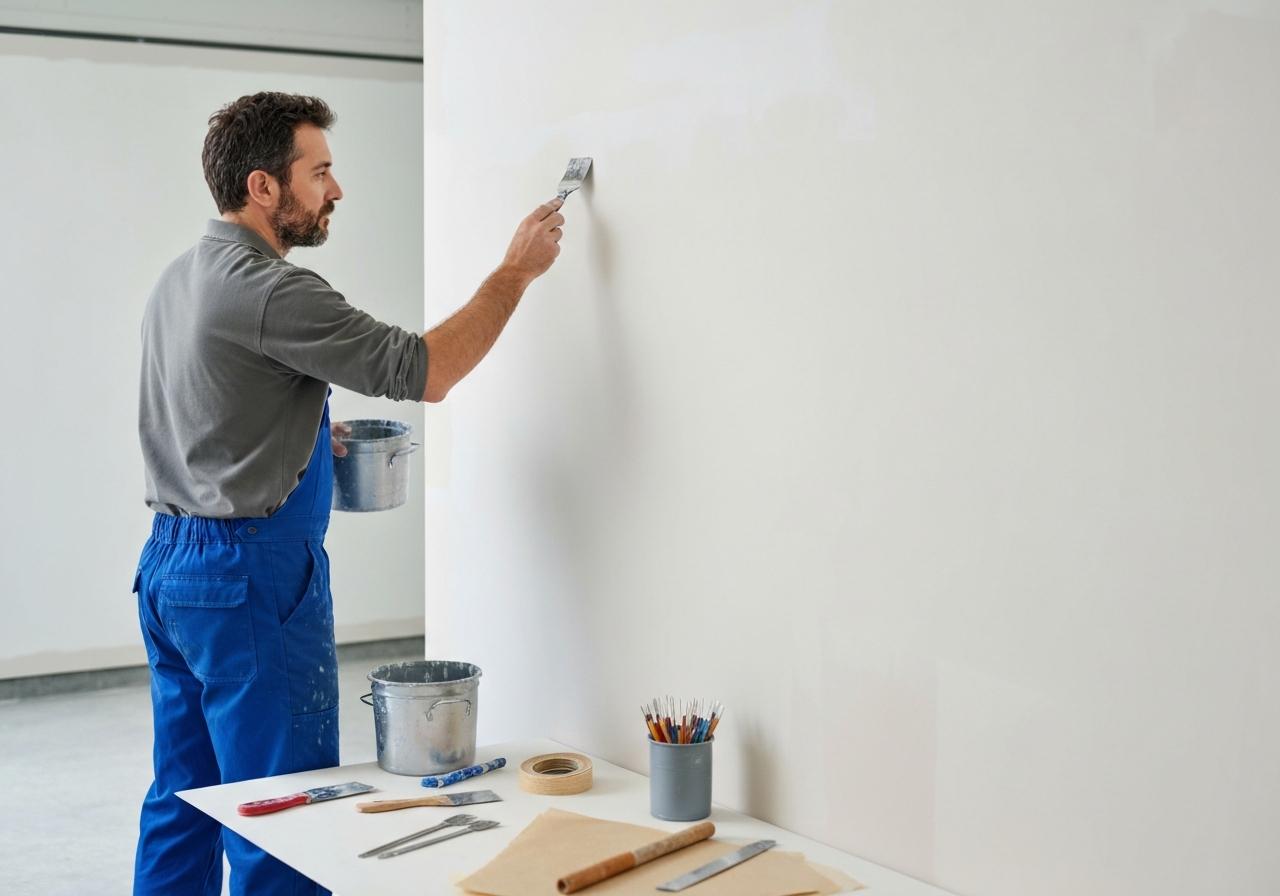 préparer mur avant peinture