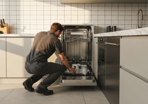 Où se trouve la pompe de vidange sur un lave-vaisselle Bosch ?