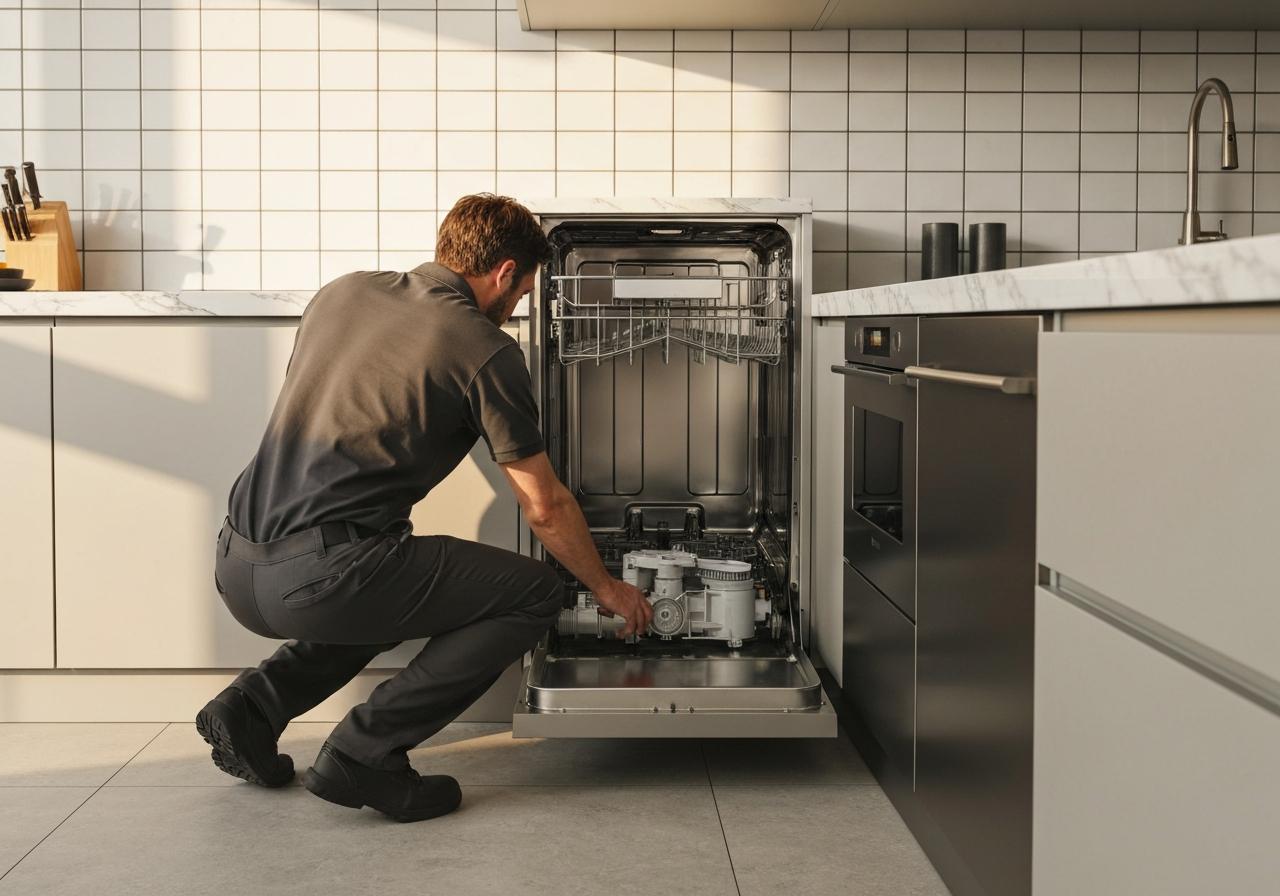 Où se trouve la pompe de vidange sur un lave-vaisselle Bosch ?