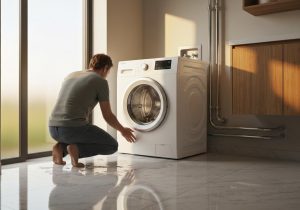 Pourquoi ma machine à laver fuit par le bas ?