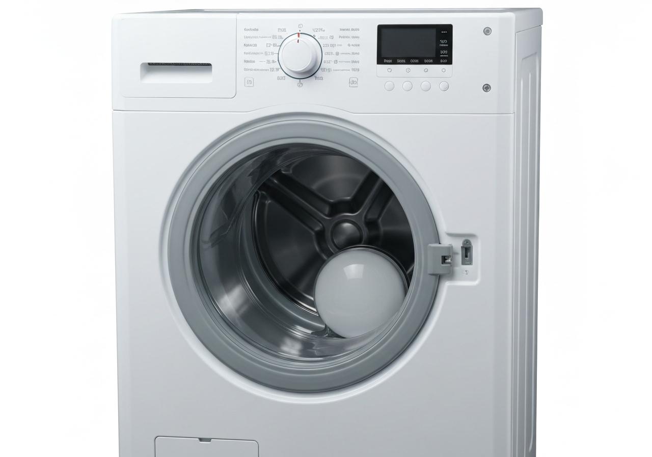 Bouchon de vidange lave-linge en bas à droite trappe