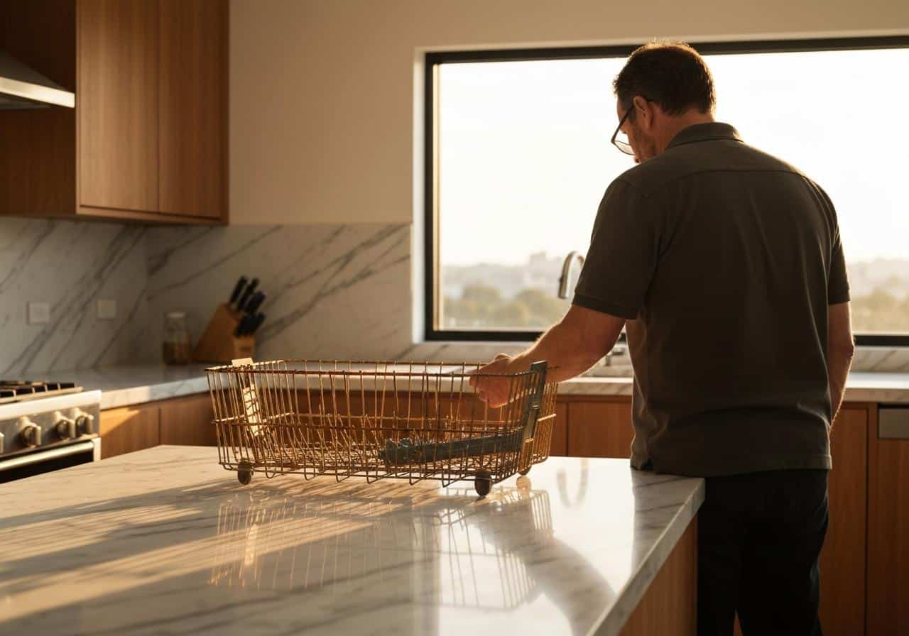 panier lave vaisselle rouillé