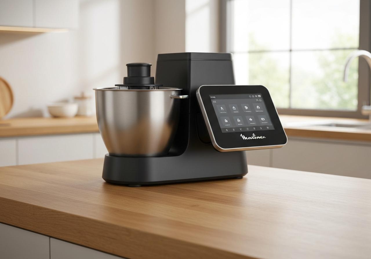 Robot cuiseur Moulinex i-Companion Touch XL sur plan de travail