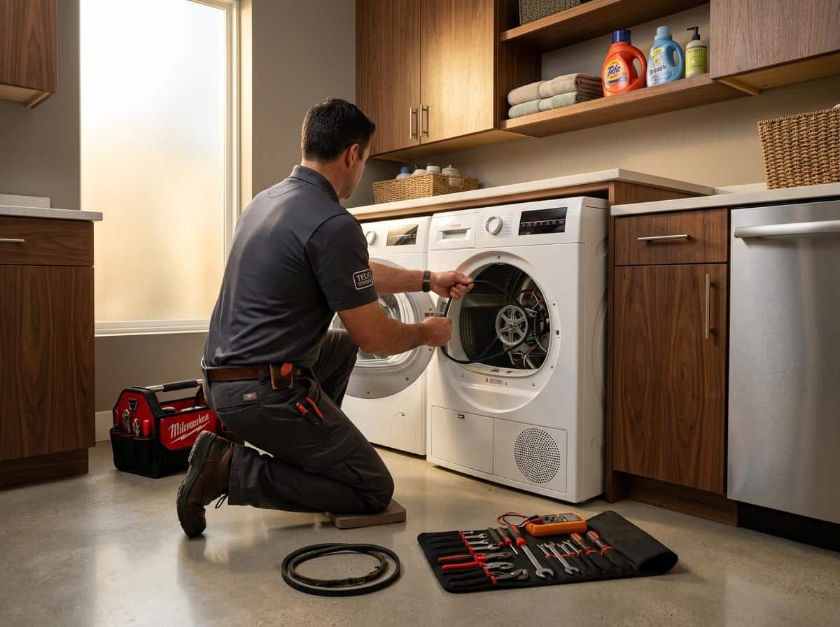 Comment remplacer une courroie de sèche-linge ?