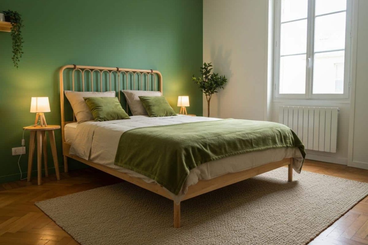 chambre vert sauge​