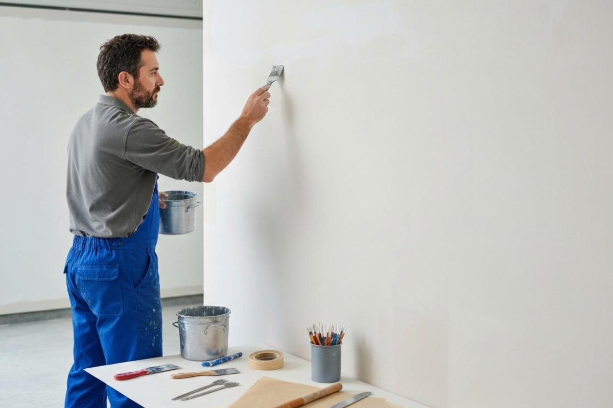 préparer mur avant peinture